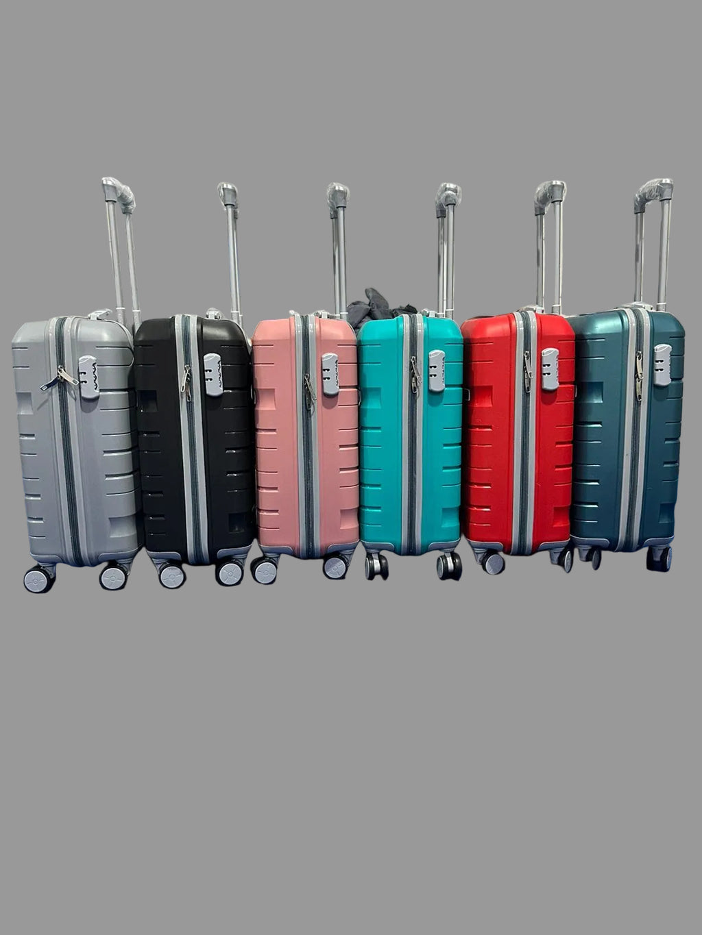 Hard Shell Trolley Suitcase with 360° Spinner Wheels