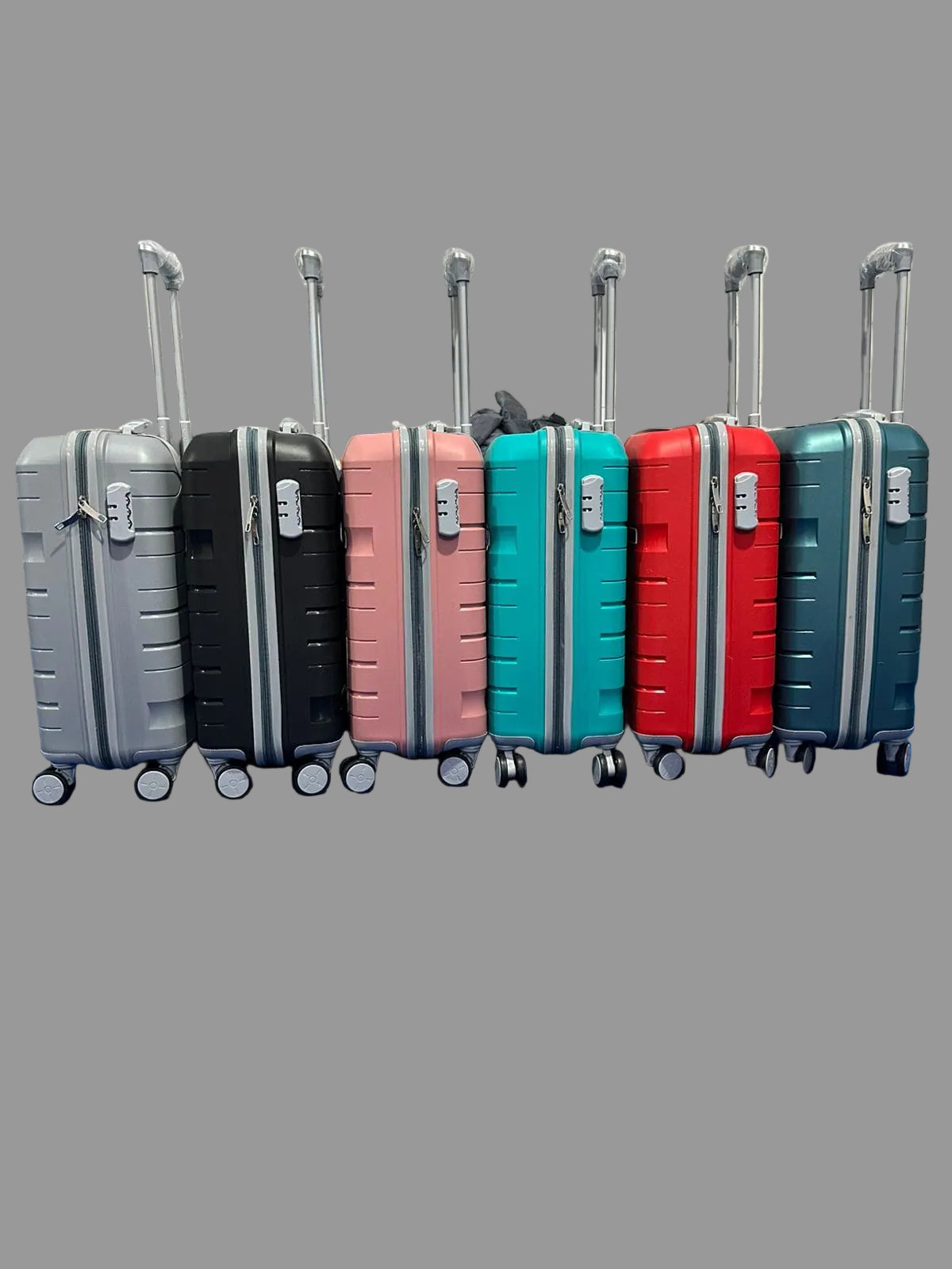 Hard Shell Trolley Suitcase with 360° Spinner Wheels